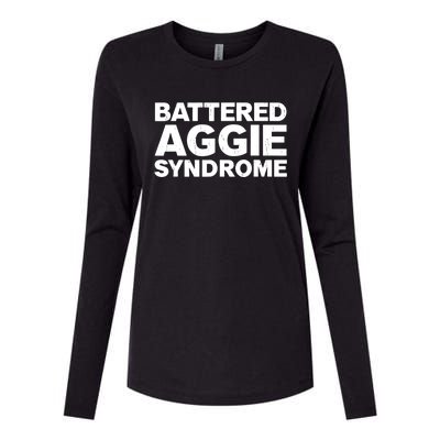 Battered Aggie Syndrome Womens Cotton Relaxed Long Sleeve T-Shirt