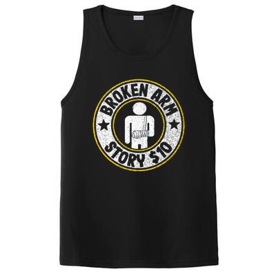 Broken Arm Story $10 Broken Hand Get Well Broken Arm PosiCharge Competitor Tank