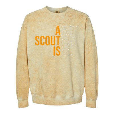 Bsa A Scout Is Colorblast Crewneck Sweatshirt