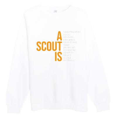 Bsa A Scout Is Premium Crewneck Sweatshirt