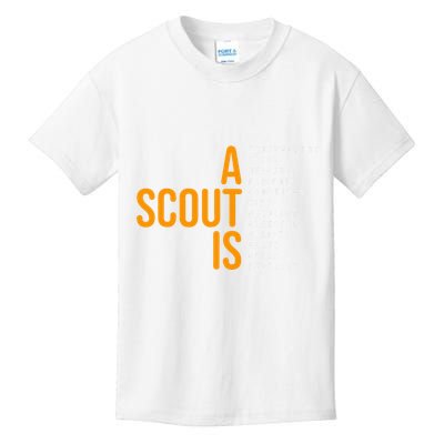Bsa A Scout Is Kids T-Shirt