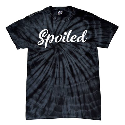 Broke And Spoiled Matching Couples Funny Tie-Dye T-Shirt