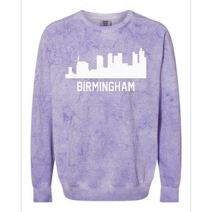 Birmingham Alabama Skyline Cityscape Colorblast Crewneck Sweatshirt