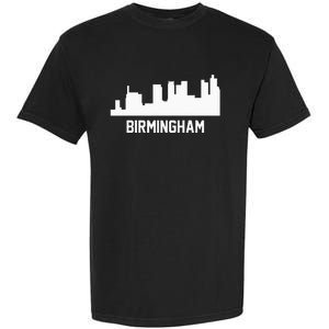 Birmingham Alabama Skyline Cityscape Garment-Dyed Heavyweight T-Shirt