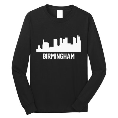 Birmingham Alabama Skyline Cityscape Long Sleeve Shirt