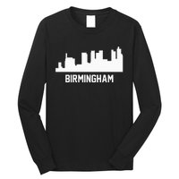 Birmingham Alabama Skyline Cityscape Long Sleeve Shirt