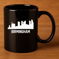 Birmingham Alabama Skyline Cityscape 11oz C Handle Ceramic Mug