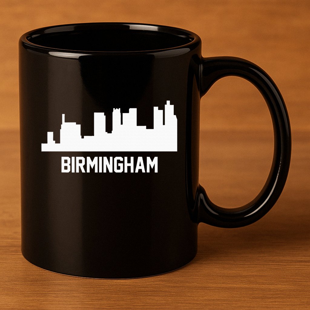 Birmingham Alabama Skyline Cityscape 11oz C Handle Ceramic Mug