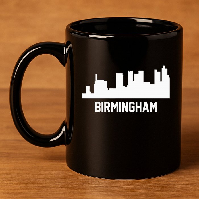 Birmingham Alabama Skyline Cityscape 11oz C Handle Ceramic Mug