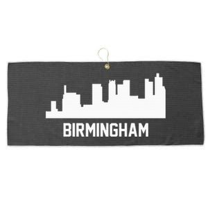 Birmingham Alabama Skyline Cityscape Large Microfiber Waffle Golf Towel