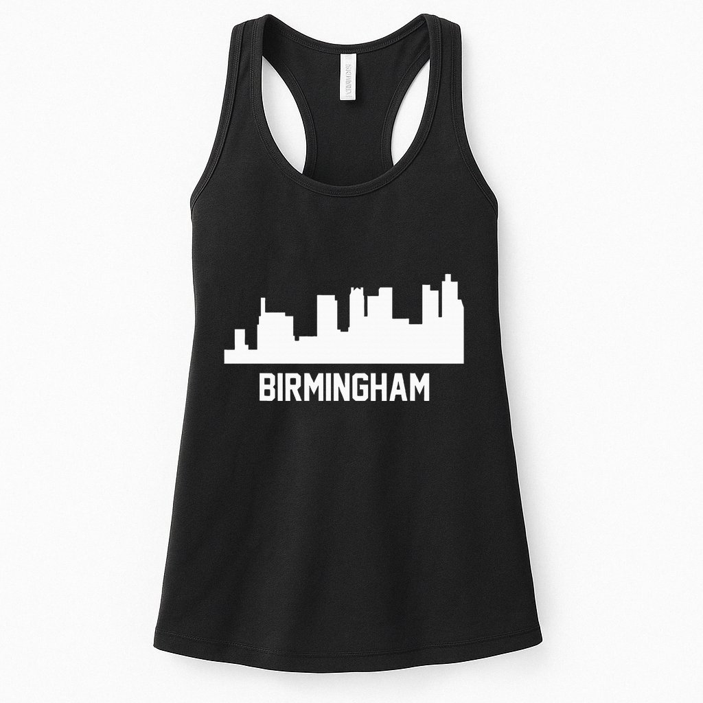 Birmingham Alabama Skyline Cityscape Womens Tank Top