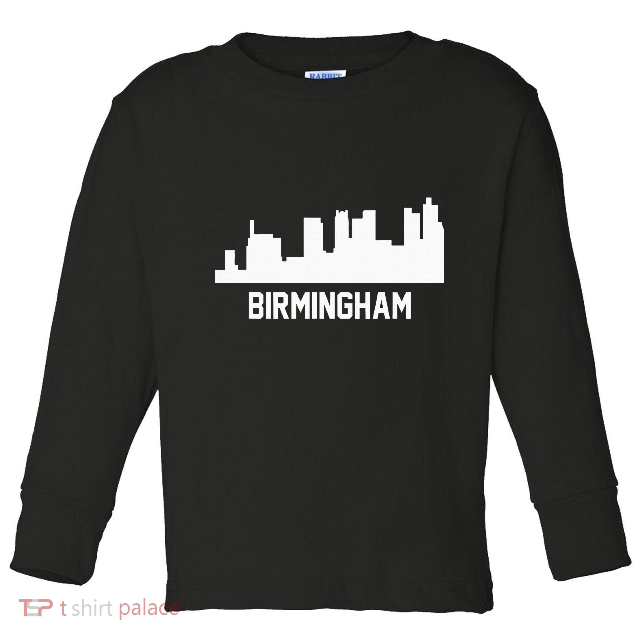 Birmingham Alabama Skyline Cityscape Toddler Long Sleeve Shirt