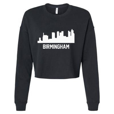 Birmingham Alabama Skyline Cityscape Cropped Pullover Crew