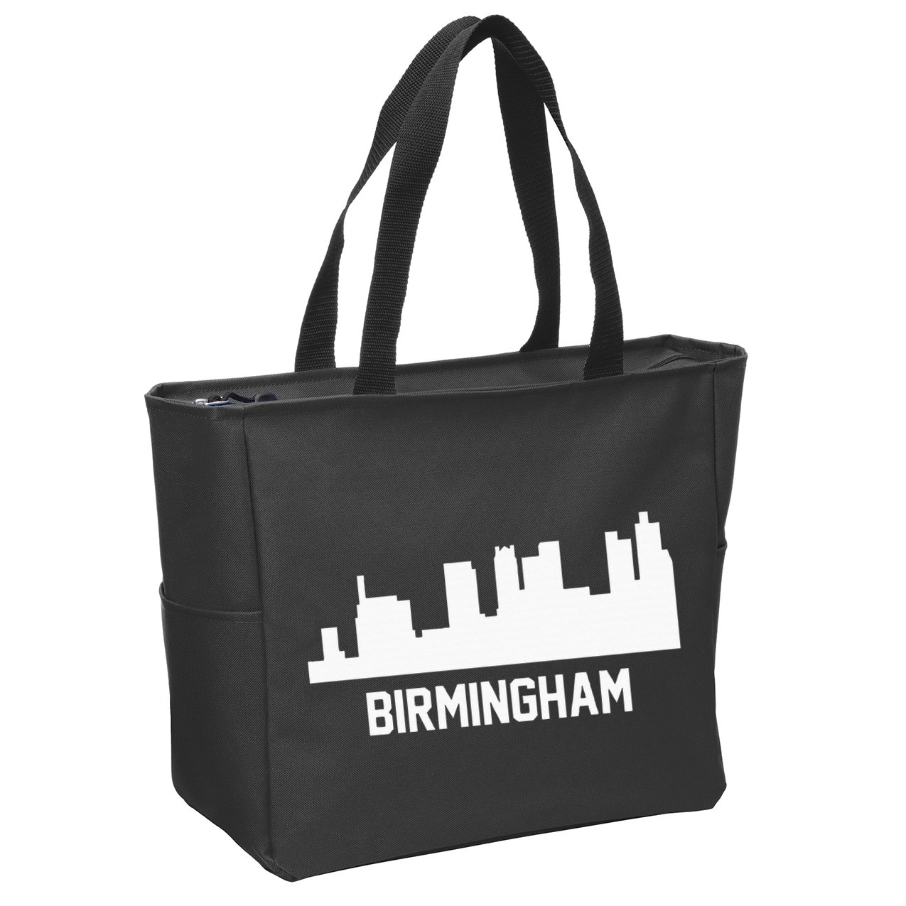 Birmingham Alabama Skyline Cityscape Zip Tote Bag