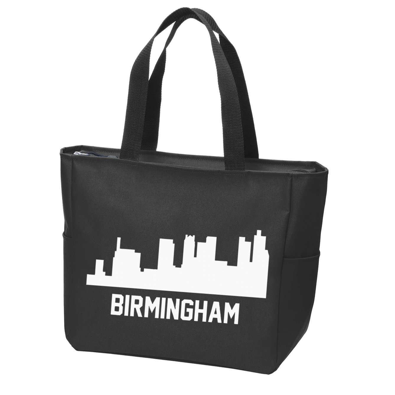 Birmingham Alabama Skyline Cityscape Zip Tote Bag