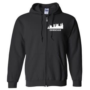 Birmingham Alabama Skyline Cityscape Full Zip Hoodie