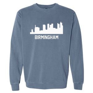 Birmingham Alabama Skyline Cityscape Garment-Dyed Sweatshirt