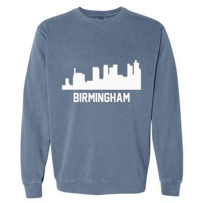 Birmingham Alabama Skyline Cityscape Garment-Dyed Sweatshirt