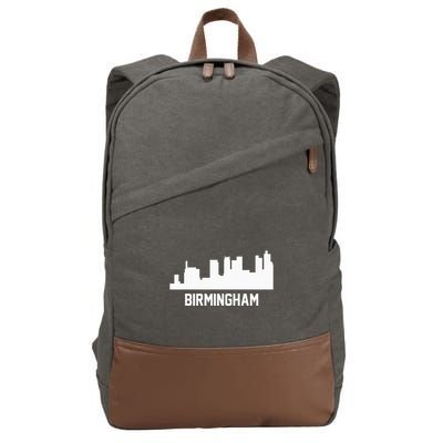 Birmingham Alabama Skyline Cityscape Cotton Canvas Backpack