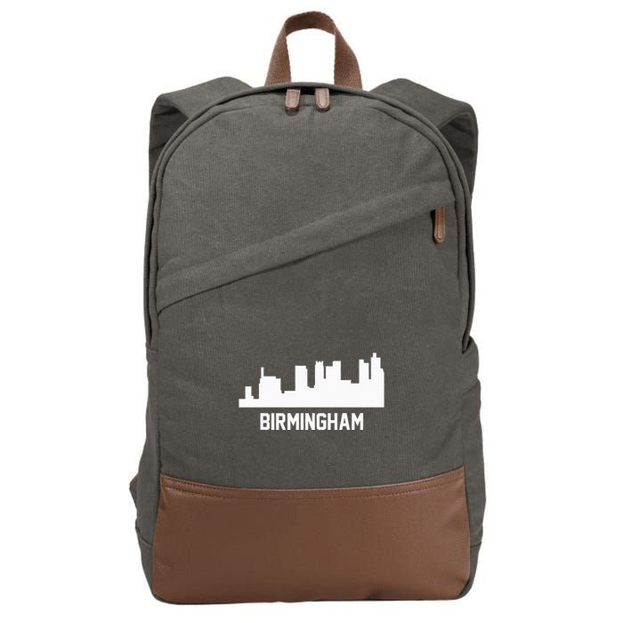 Birmingham Alabama Skyline Cityscape Cotton Canvas Backpack