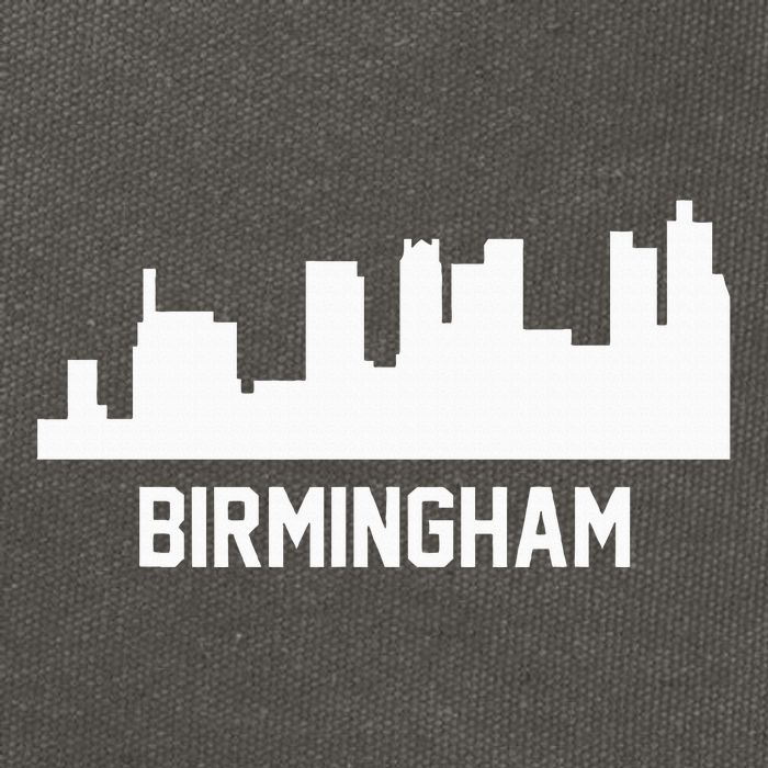 Birmingham Alabama Skyline Cityscape Cotton Canvas Backpack