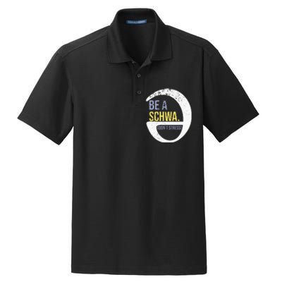 Be A Schwa DonT Stress Funny Phonics Speech Specialist Gift Dry Zone Grid Polo