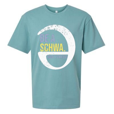 Be A Schwa DonT Stress Funny Phonics Speech Specialist Gift Sueded Cloud Jersey T-Shirt