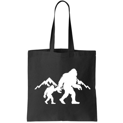 Bigfoot And Son Wild Outdoor Gift For Fathers Day Bag