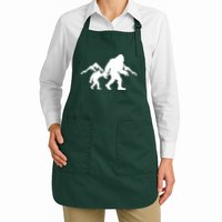 Bigfoot And Son Wild Outdoor Gift For Fathers Day Apron