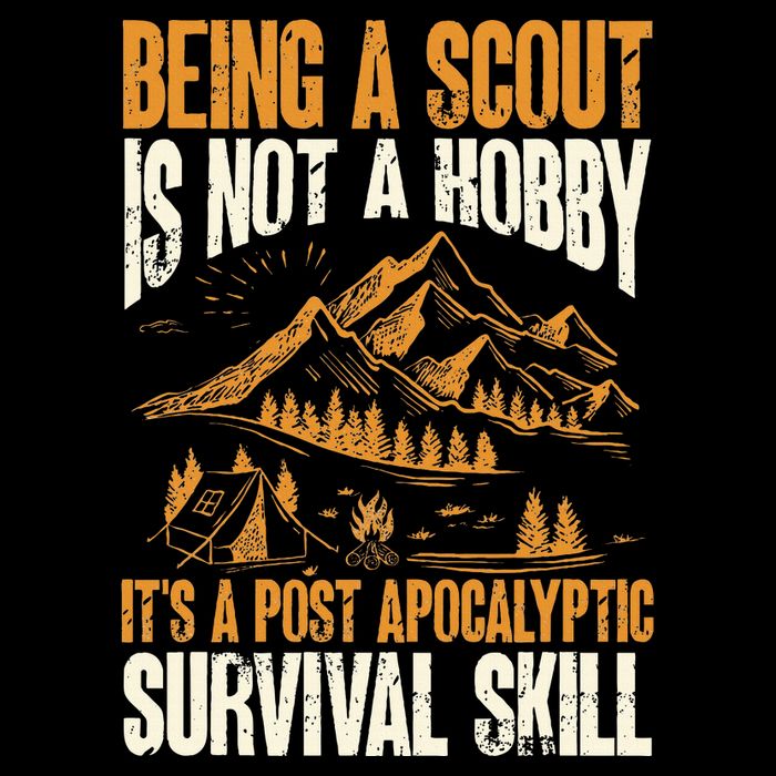 Being A Scout ItS A Post Apocalyptic Survival Skill T-Shirt