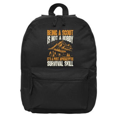 Being A Scout ItS A Post Apocalyptic Survival Skill 16 in Basic Backpack