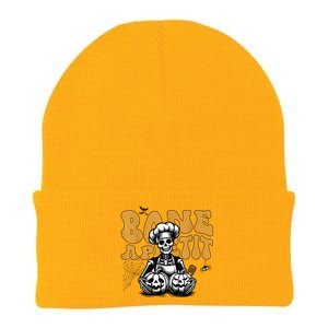 Bone Appetit Skeleton Chef Halloween Knit Cap Winter Beanie