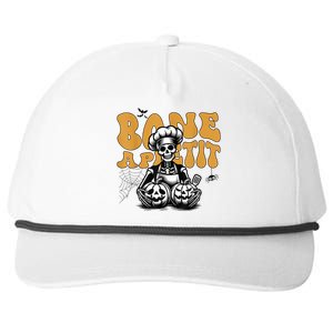 Bone Appetit Skeleton Chef Halloween Snapback Five-Panel Rope Hat