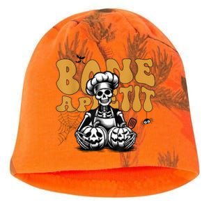 Bone Appetit Skeleton Chef Halloween Kati - Camo Knit Beanie