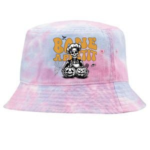 Bone Appetit Skeleton Chef Halloween Tie-Dyed Bucket Hat