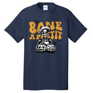 Bone Appetit Skeleton Chef Halloween Tall T-Shirt