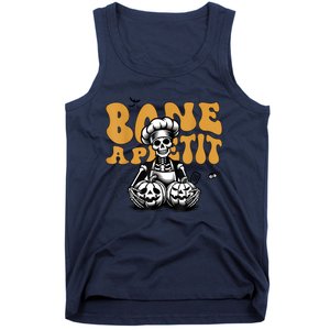 Bone Appetit Skeleton Chef Halloween Tank Top