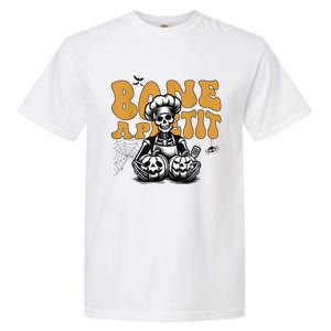 Bone Appetit Skeleton Chef Halloween Garment-Dyed Heavyweight T-Shirt