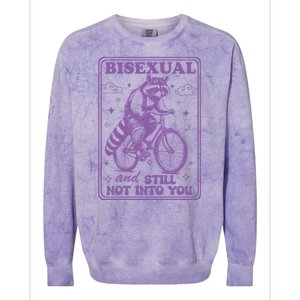 Bisexual And Still Not Into You Bi Pride Subtle Bisexual Colorblast Crewneck Sweatshirt