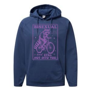 Bisexual And Still Not Into You Bi Pride Subtle Bisexual Performance Fleece Hoodie