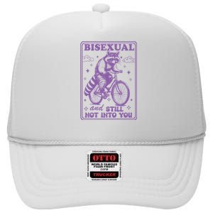 Bisexual And Still Not Into You Bi Pride Subtle Bisexual High Crown Mesh Back Trucker Hat