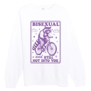 Bisexual And Still Not Into You Bi Pride Subtle Bisexual Premium Crewneck Sweatshirt