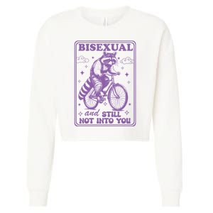 Bisexual And Still Not Into You Bi Pride Subtle Bisexual Cropped Pullover Crew