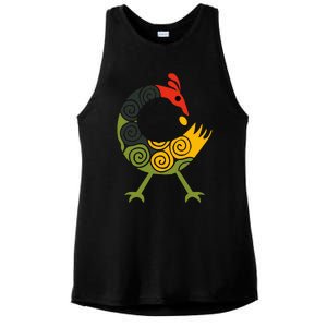 Bird Adinkra Symbol Ghana Sankofa Black History Ladies PosiCharge Tri-Blend Wicking Tank