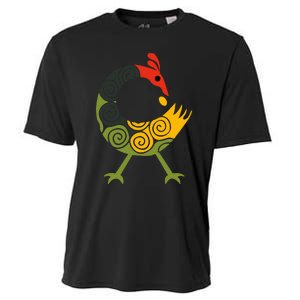 Bird Adinkra Symbol Ghana Sankofa Black History Cooling Performance Crew T-Shirt