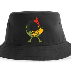 Bird Adinkra Symbol Ghana Sankofa Black History Sustainable Bucket Hat