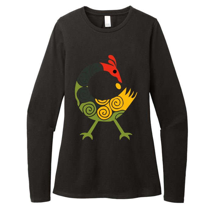 Bird Adinkra Symbol Ghana Sankofa Black History Womens CVC Long Sleeve Shirt