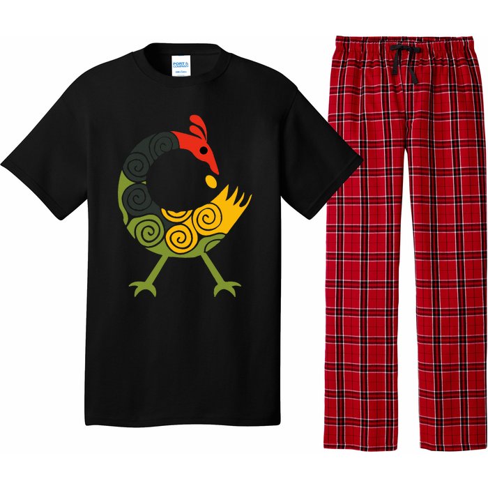 Bird Adinkra Symbol Ghana Sankofa Black History Pajama Set