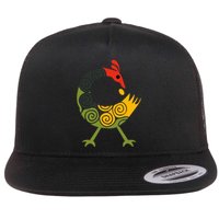 Bird Adinkra Symbol Ghana Sankofa Black History Flat Bill Trucker Hat