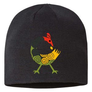 Bird Adinkra Symbol Ghana Sankofa Black History Sustainable Beanie